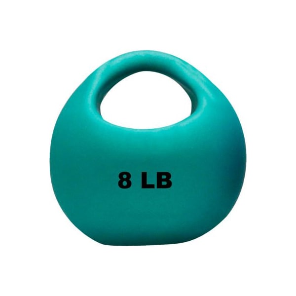 CanDo One-Handle Medicine Ball, 8 lb., 9" Diameter, Green